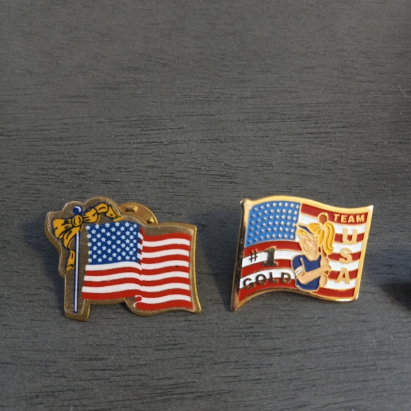 Vntg 3 U.S.A. Collectors Pin Lot - Picture 2 of 5